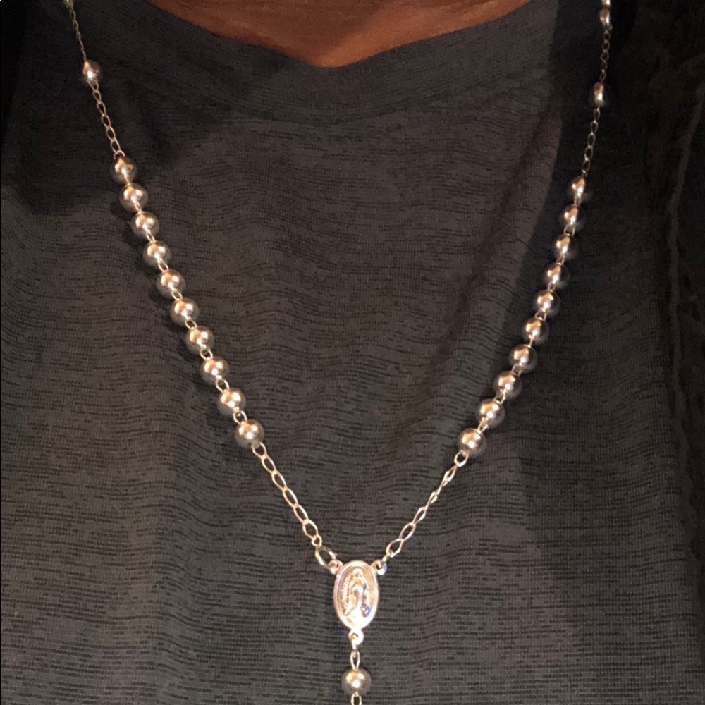 PRECIOUS ROSARY “ROUNDED” - 925 SILVER - Picture 8 of 11